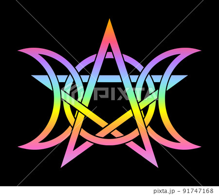 Triple Moon Pentagram 91747168