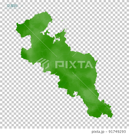 水彩風格地圖京都府 91749293