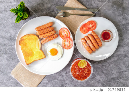 Two Breakfast Dishes. 91749855