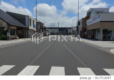 JR宇都宮線(東北本線)、黒磯駅、駅前通り JR宇都宮線(東北本線)、黒磯駅、駅前通り 91751697