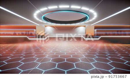 3d rendering of interior room or empty space for background. 91753667