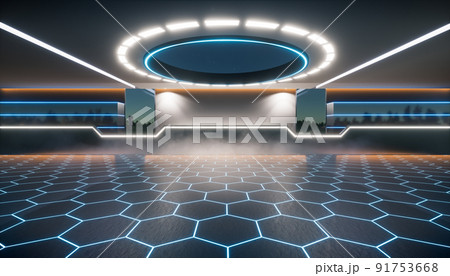 3d rendering of interior room or empty space for background. 3d rendering of interior room or empty space for background. 91753668