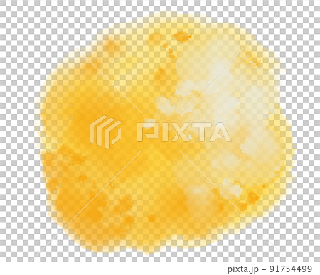 Watercolor paint circle background with white ink spot hilight element 91754499