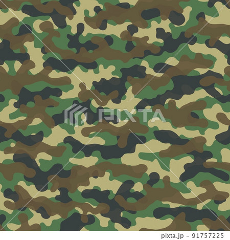 Camouflage pattern background. Classic clothing style masking camo repeat print Camouflage pattern background. Classic clothing style masking camo repeat print 91757225