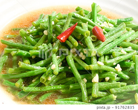 ささげのにんにく温サラダ 91762835