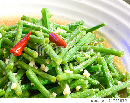 ささげのにんにく温サラダ 91762836