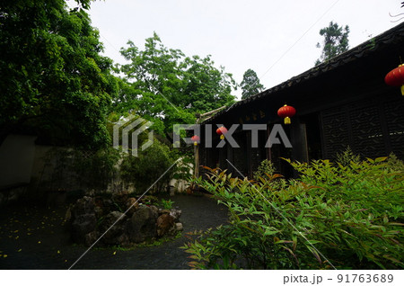 中国　恵山古鎮 91763689