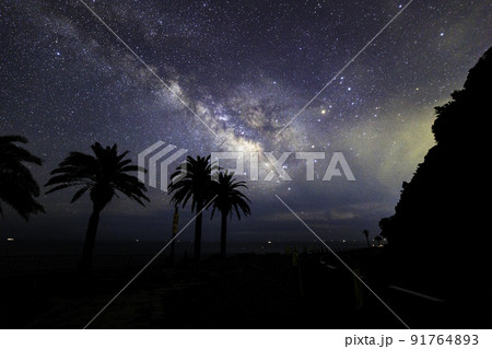 《宮崎県 日南海岸》 堀切峠から夏の天の川 91764893