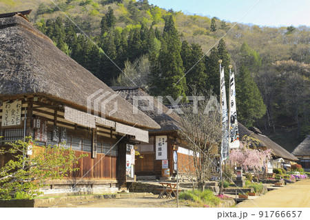 古き良き日本の原風景　大内宿　福島 91766657