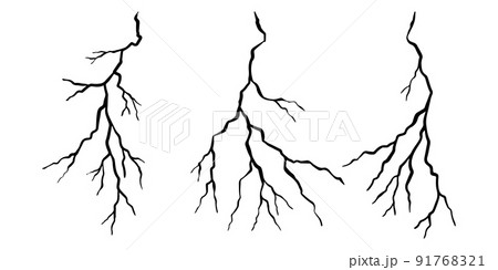 Set of hand drawn cracks Isolated on white background. vector illustration. Set of hand drawn cracks Isolated on white background. vector illustration. 91768321