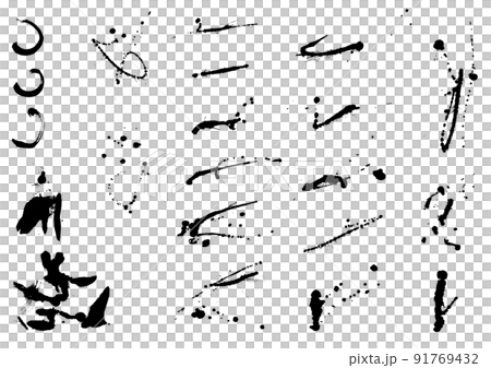 墨刷線材料插圖集各種 91769432