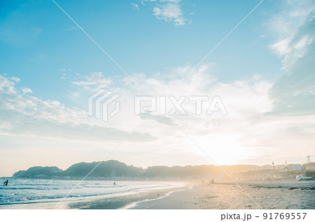 鎌倉の夕景 鎌倉の夕景 91769557