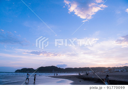 鎌倉の海と紫光 鎌倉の海と紫光 91770099