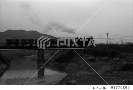 昭和51年　九州筑豊、貝島炭鉱の蒸気機関車　記録写真　 91770899