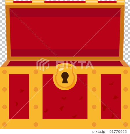 Treasure chest with open lid (front) 91770923