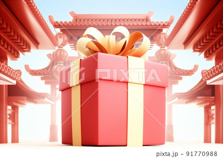 3D rendered Chinese style scene 3D rendered Chinese style scene 91770988
