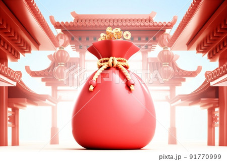 3D rendered Chinese style scene 3D rendered Chinese style scene 91770999