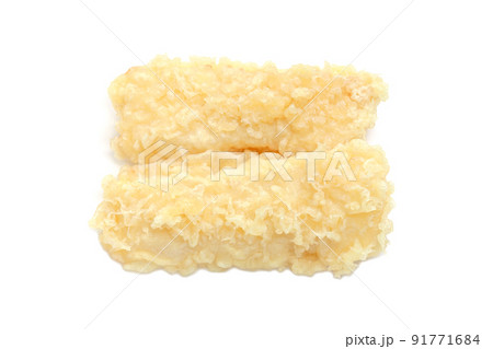 揚げたてのイカ天【白背景・切り抜き】 91771684