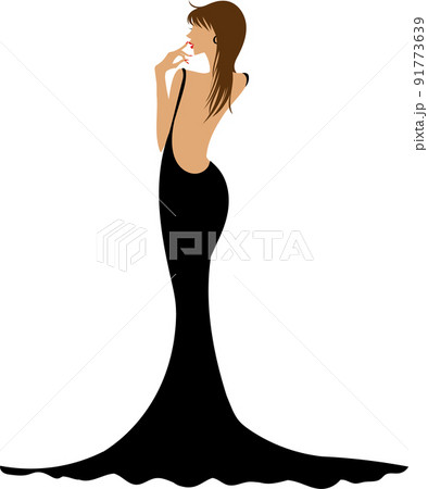 ドレスを着た女性 91773639