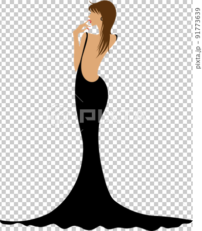 ドレスを着た女性 91773639