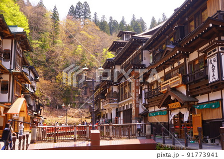 日本 山形県 銀山温泉	 91773941