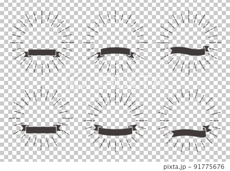 帶絲帶的簡單徑向線框架集 91775676