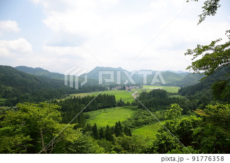 秋田のヘソ、鵜養の田園風景 秋田のヘソ、鵜養の田園風景 91776358