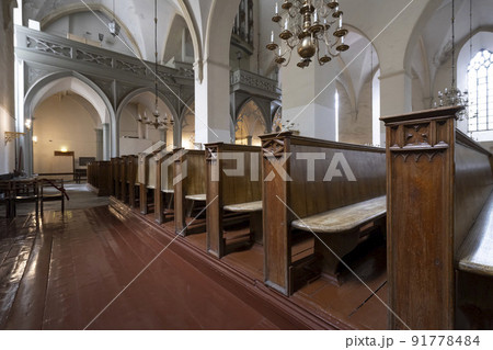 the Church of St. Olav in Tallinn, Estonia 91778484