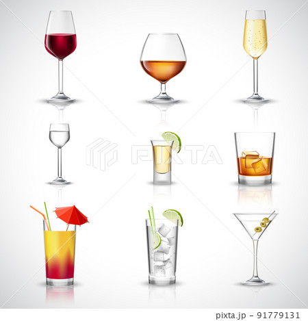 Alcohol Realistic Set 91779131