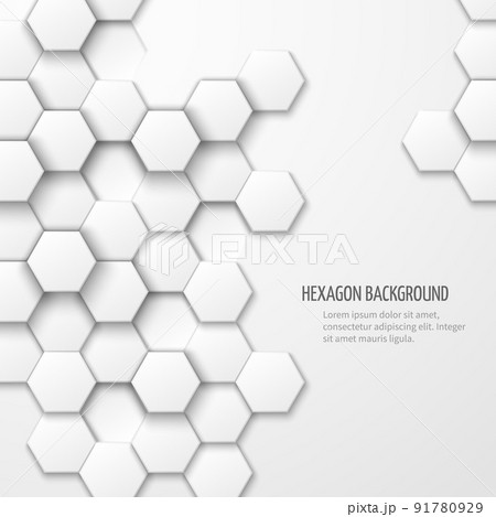 Abstract vector background with hexagon elements 91780929