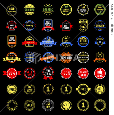 various badges various badges 91781045