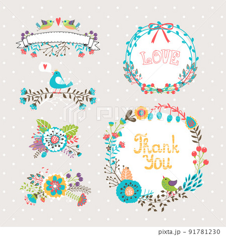 hand drawn wreaths hand drawn wreaths 91781230