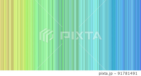綺麗なシマシマボーダー、グリーンブルーのパステルカラー 91781491
