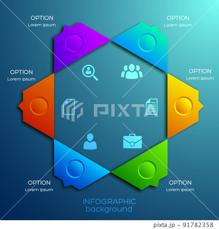 Abstract Infographic Web Design Concept 91782358