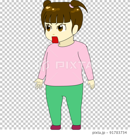 赤壁人物插畫(女,側身) 赤壁人物插畫(女,側身) 91783734