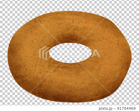 プレーンドーナツの手描きイラスト  91784469