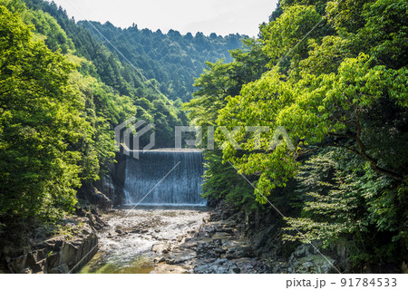 《岐阜県》中山道落合宿滝場 《岐阜県》中山道落合宿滝場 91784533