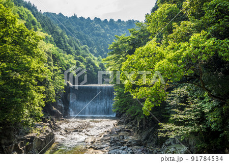 《岐阜県》中山道落合宿滝場 《岐阜県》中山道落合宿滝場 91784534