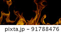 Fire Flames Igniting And Burning, Fiery orange glowing. Abstract background on the theme of fire. Real flames ignite. Royalty high-quality free stock image overlay flames isolated on black background 91788476