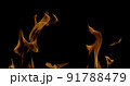 Fire Flames Igniting And Burning, Fiery orange glowing. Abstract background on the theme of fire. Real flames ignite. Royalty high-quality free stock image overlay flames isolated on black background 91788479