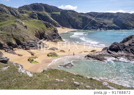 The Murder Hole beach, officially called Boyeeghether Bay in County Donegal, Ireland The Murder Hole beach, officially called Boyeeghether Bay in County Donegal, Ireland 91788872