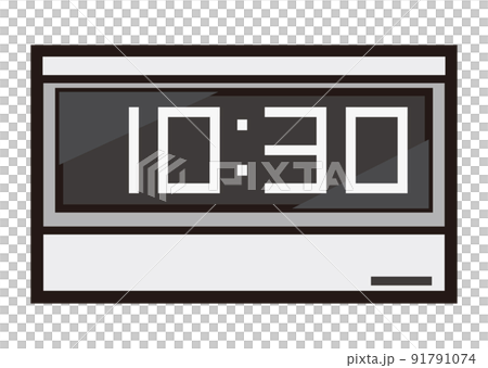 數字時鐘的插圖 數字時鐘的插圖 91791074