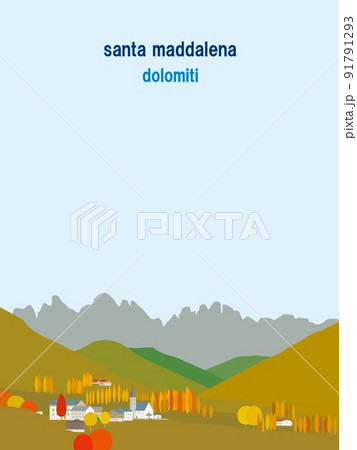 サンタ・マッダレーナ santa maddalena ドロミーティ dolomiti イタリア 秋 サンタ・マッダレーナ santa maddalena ドロミーティ dolomiti イタリア 秋 91791293
