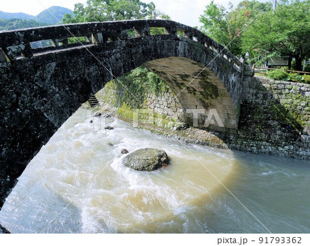 熊本県の眼鏡橋　重磐岩眼鏡橋　（葦北郡津奈木町） 91793362