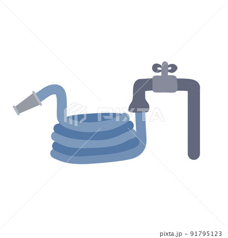 Garden hose. Connection to water supply. Lawn and garden irrigation. Garden hose. Connection to water supply. Lawn and garden irrigation. 91795123