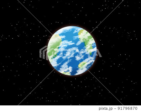 星、空、夜空、夜、夜景、宇宙,地球 91796870