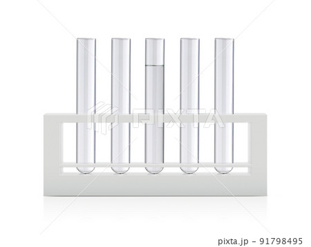 chemical test tube on white background chemical test tube on white background 91798495