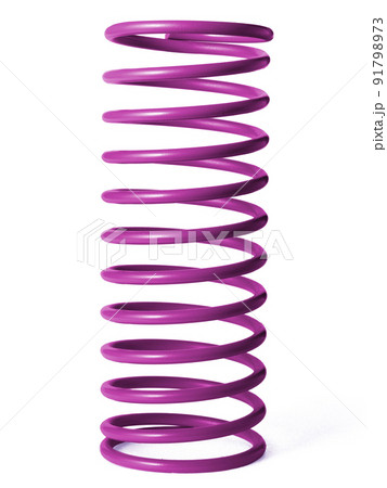 automotive suspension springs on a white background automotive suspension springs on a white background 91798973