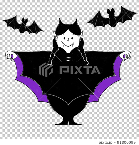 可以在 T 恤和卡片上直接使用的蠟筆風格萬聖節插圖-可愛的吸血鬼女孩- 可以在 T 恤和卡片上直接使用的蠟筆風格萬聖節插圖-可愛的吸血鬼女孩- 91800099