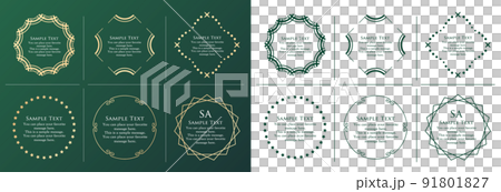 Fashionable frame. Design template. A set of gorgeous foreheads. Fashionable frame. Design template. A set of gorgeous foreheads. 91801827